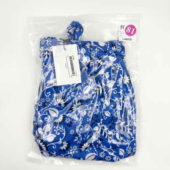 Sugarlips Lulu Jacobean Zaferia Bermuda Shorts Large L NEW Blue White Paperbag - Picture 7 of 7
